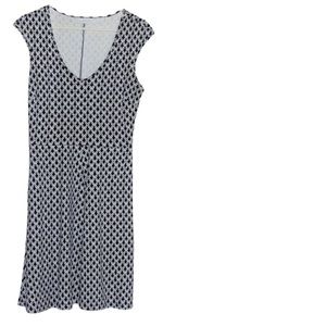 New York & Company Dress Sz S Blue & White